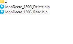 John Deere 130G delete